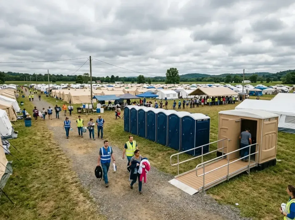 disaster-relief-camp-restrooms-010 — frequently asked questions, Dumpster & Portable Bathrooms Rental in Roseville, OH